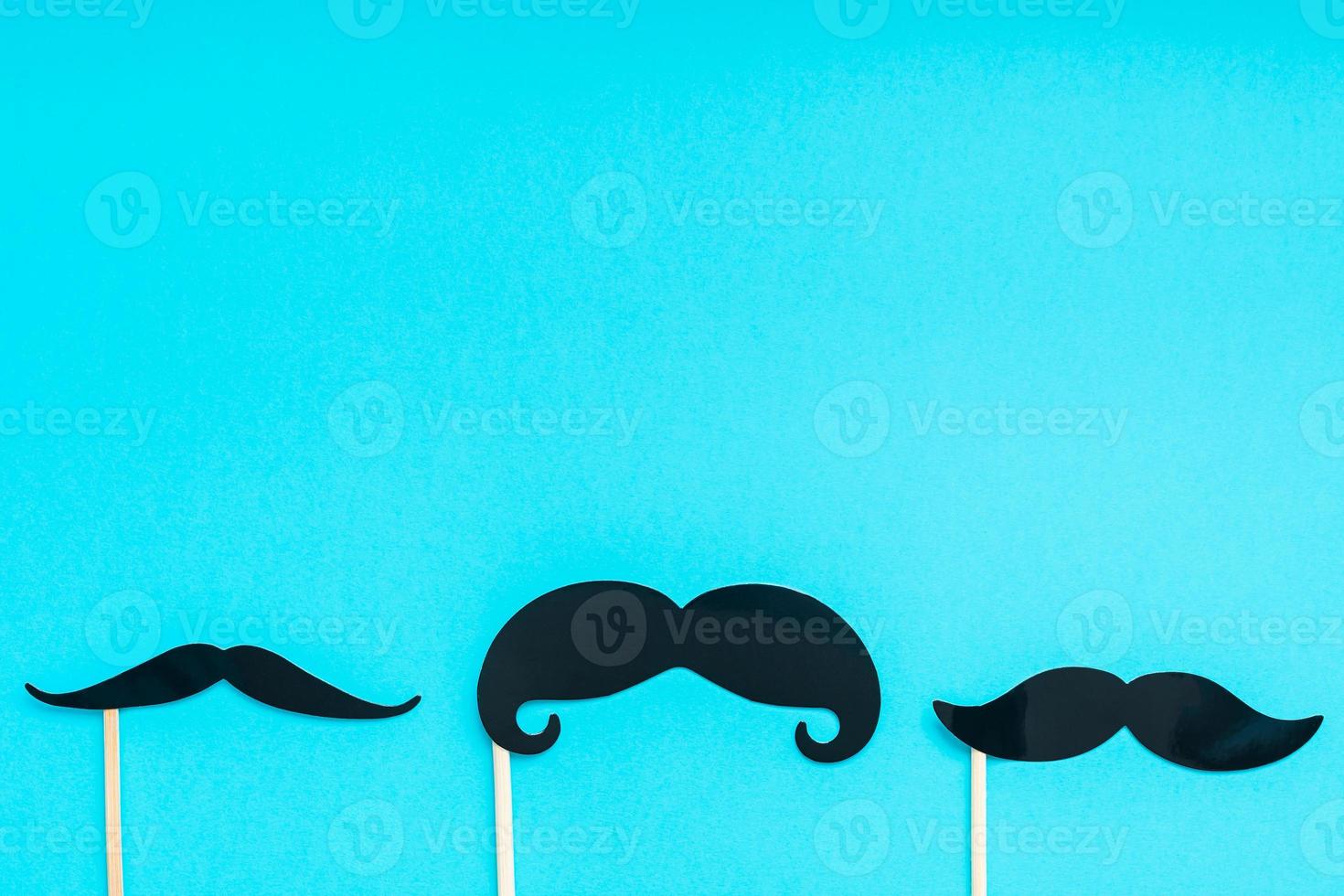 Paper moustaches for men fathers dad concept photo