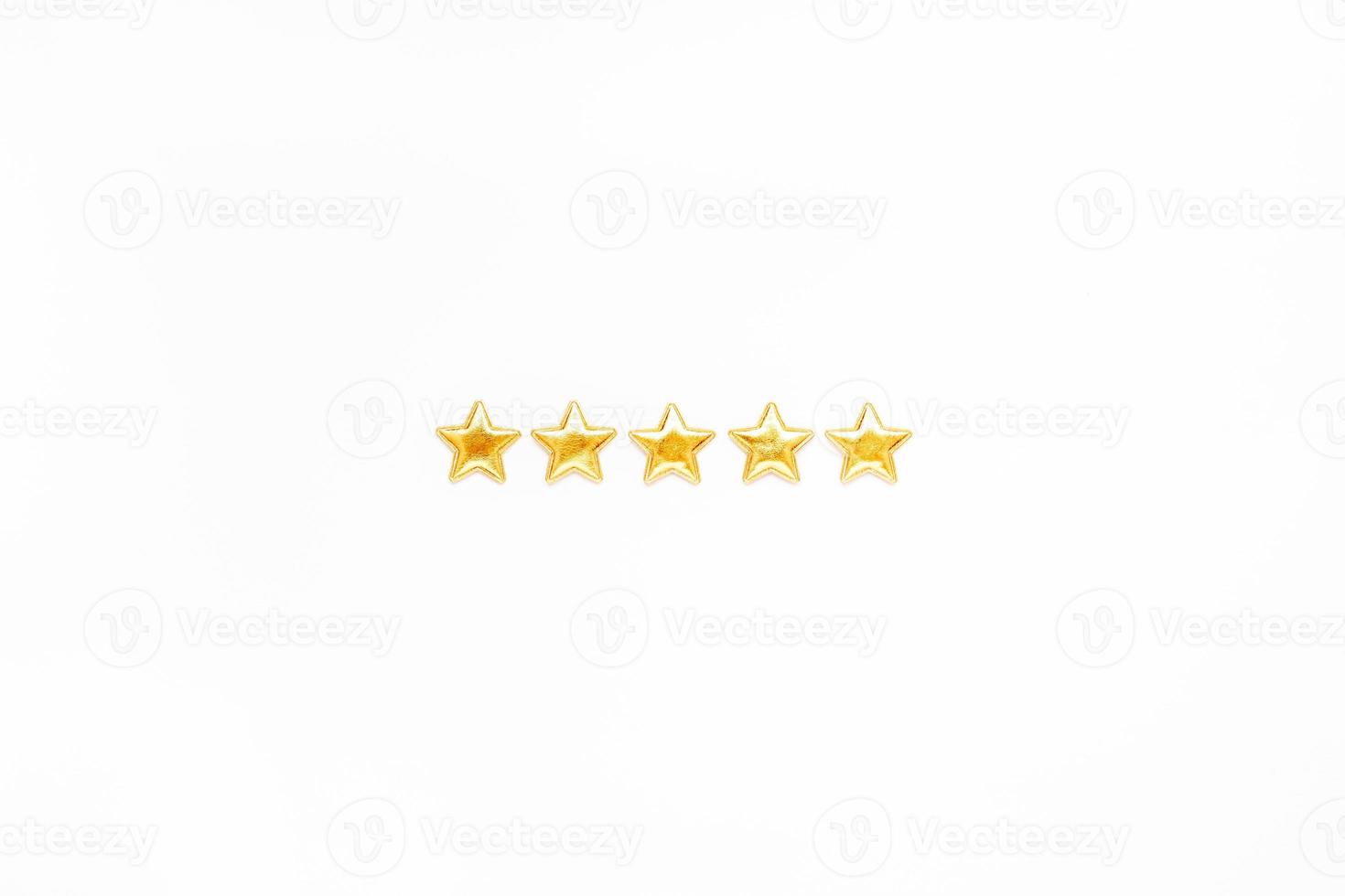 Five stars Customer Experience Feedback Concept photo