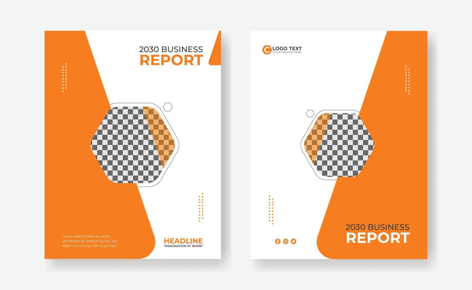 Business annual report, brochure flyer, book cover design template vector