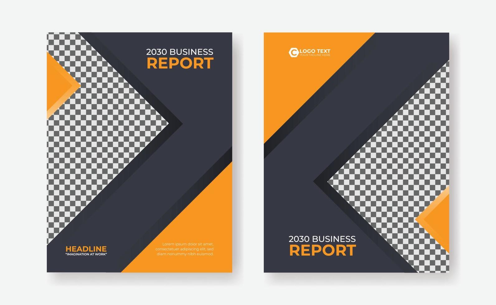 Business annual report, brochure flyer, book cover design template vector