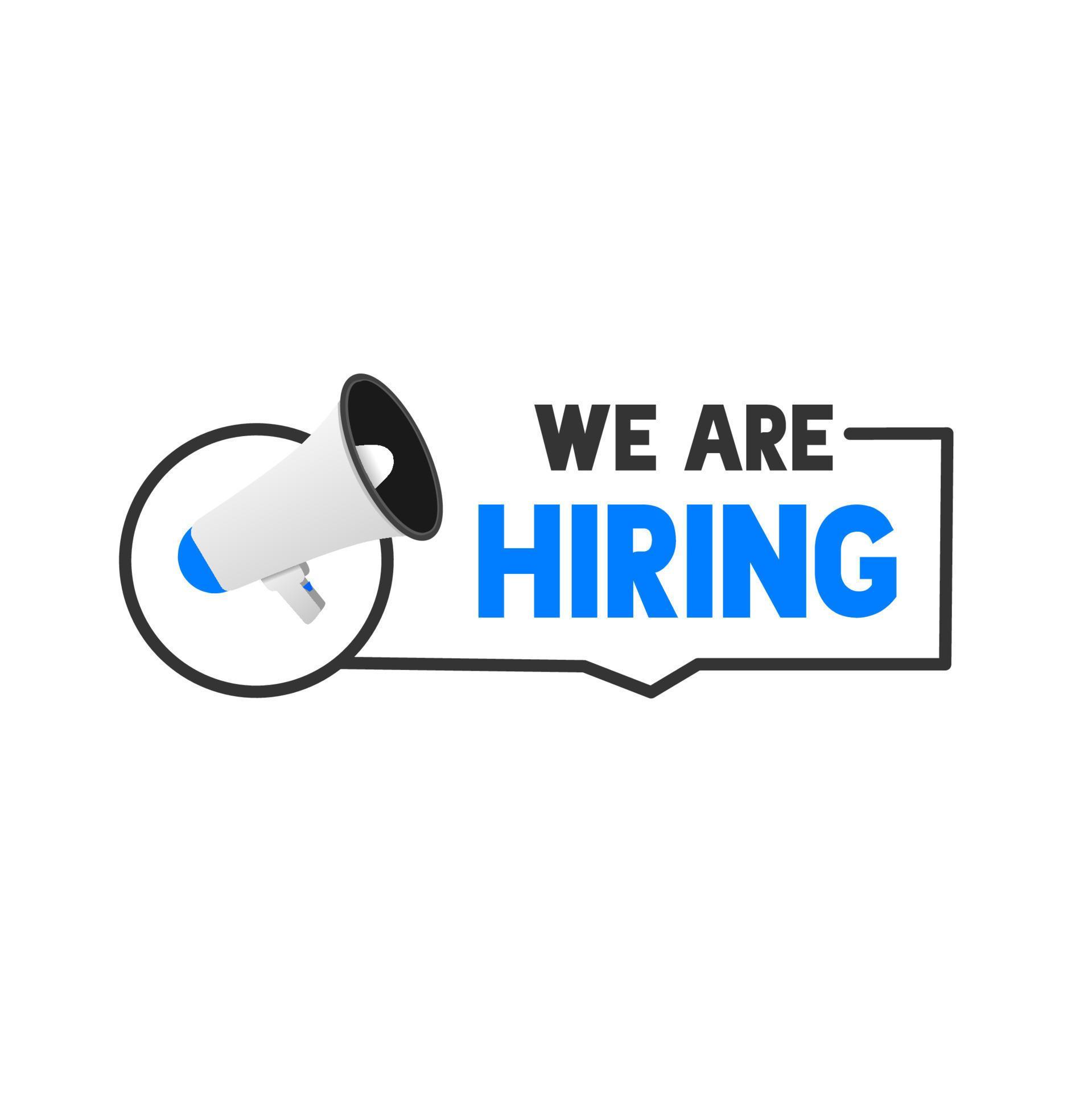 We Are Hiring Join Our Team Announcement Badge With Megaphone Icon we-are-hiring-join-our-team-announcement-badge-with-megaphone-icon