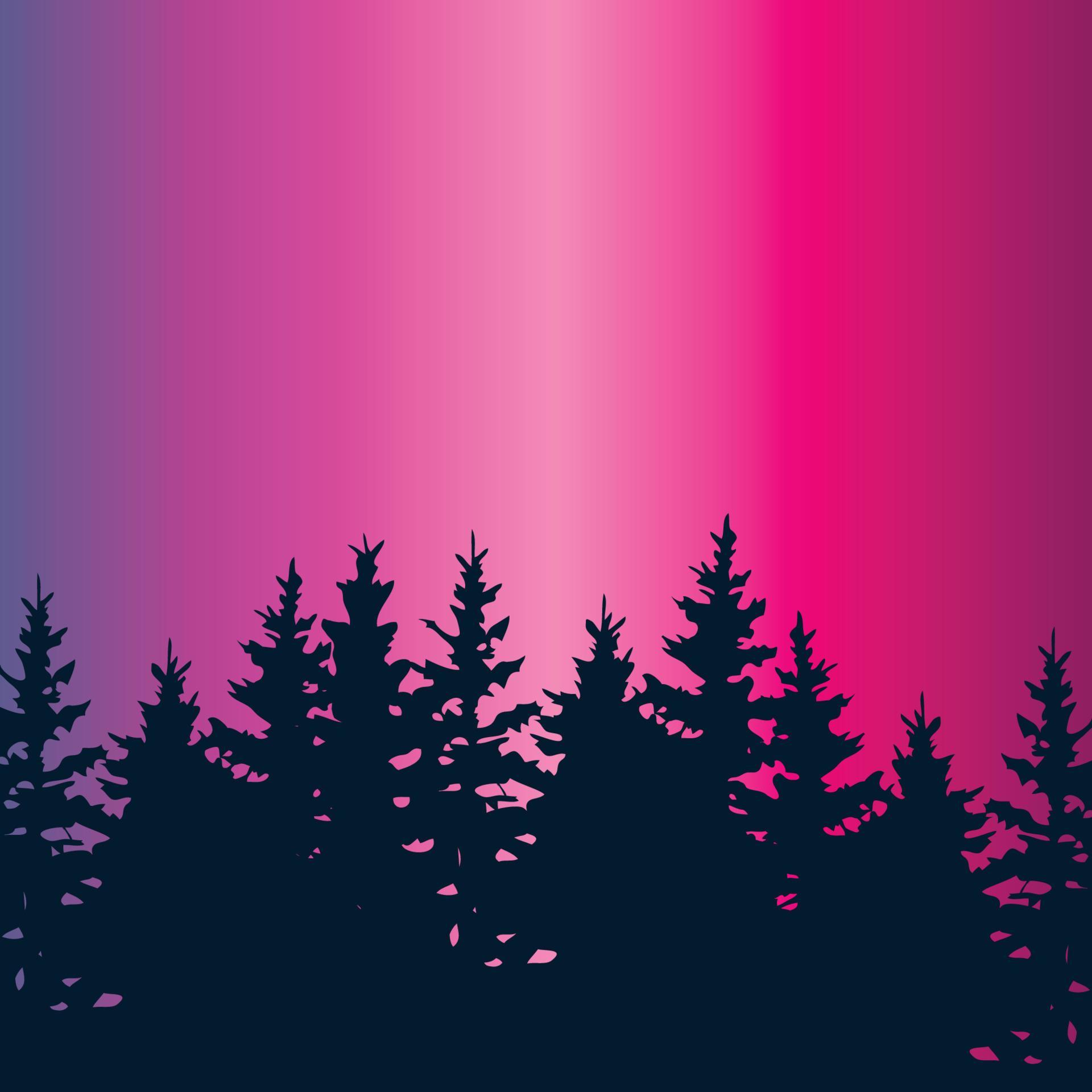 Forest During Night 12334926 Vector Art at Vecteezy