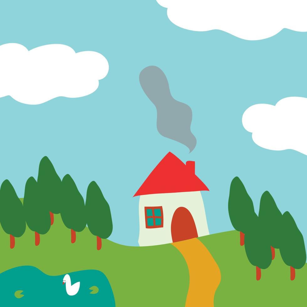 House in the Countryside vector