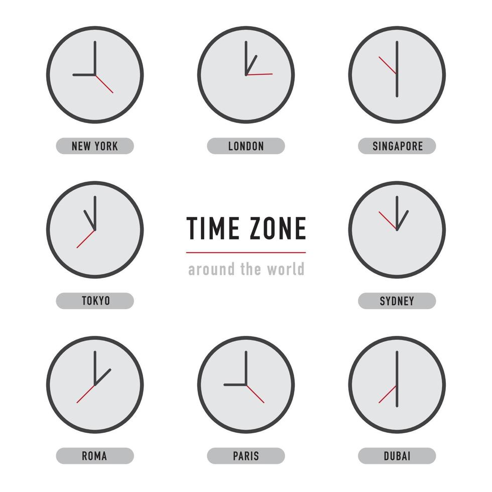 Clocks With The Different Time Zones 12334958 Vector Art At Vecteezy clocks-with-the-different-time-zones-12334958-vector-art-at-vecteezy