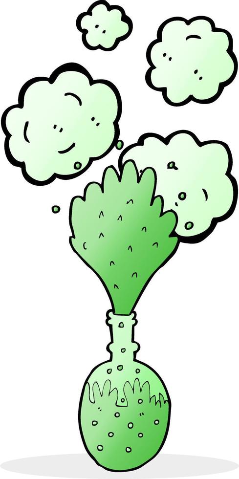 cartoon chemical reaction vector