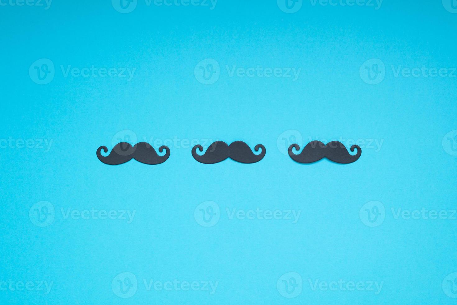 Paper moustaches for men fathers dad concept photo