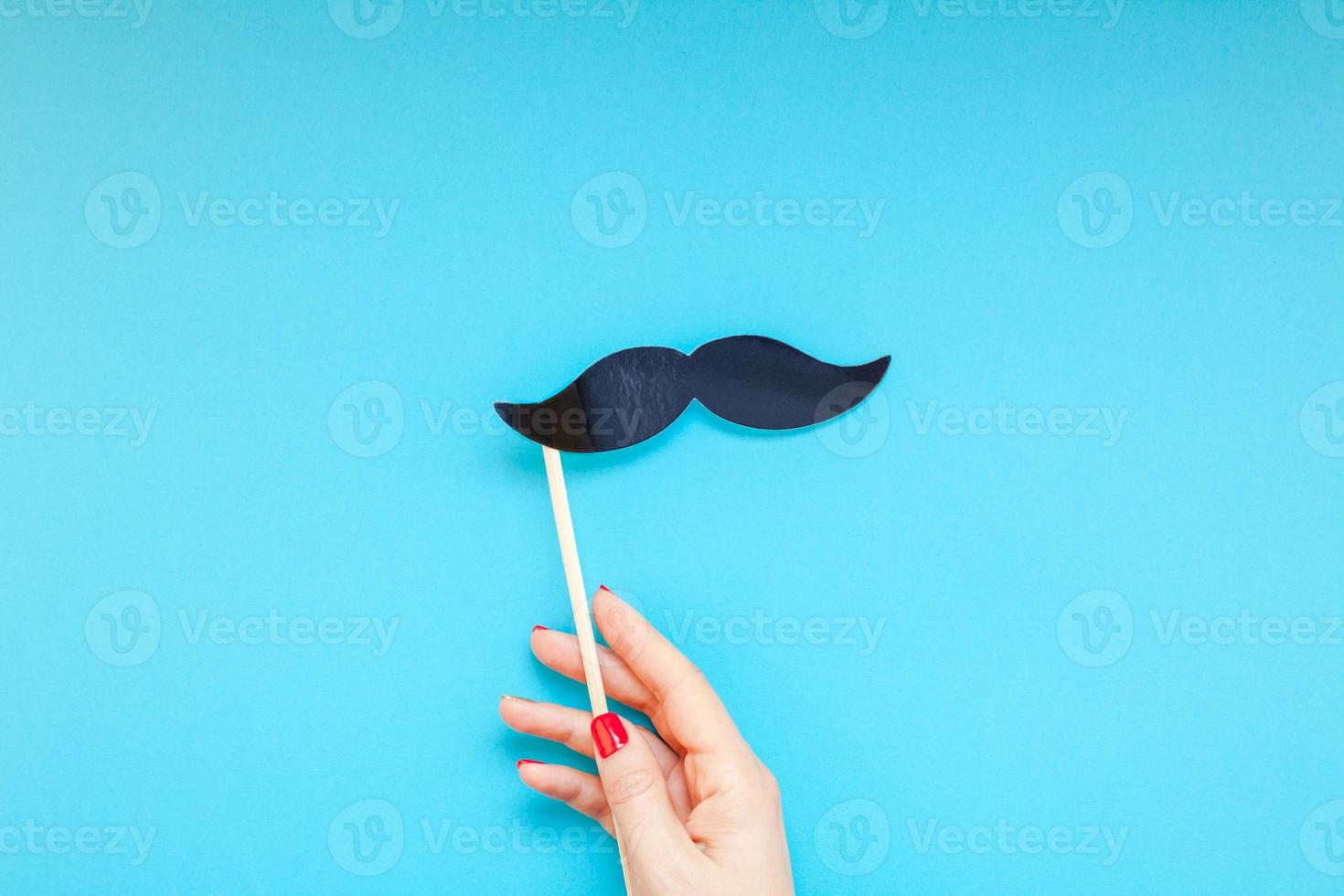 Paper moustaches for men fathers dad concept photo