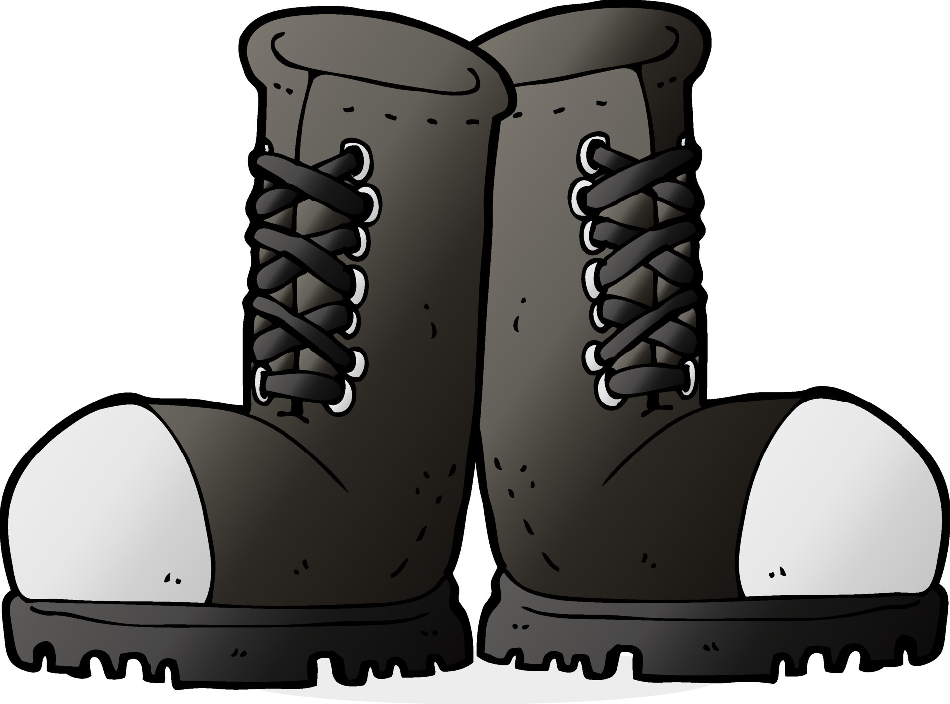 cartoon steel toe cap boots 12335216 Vector Art at Vecteezy