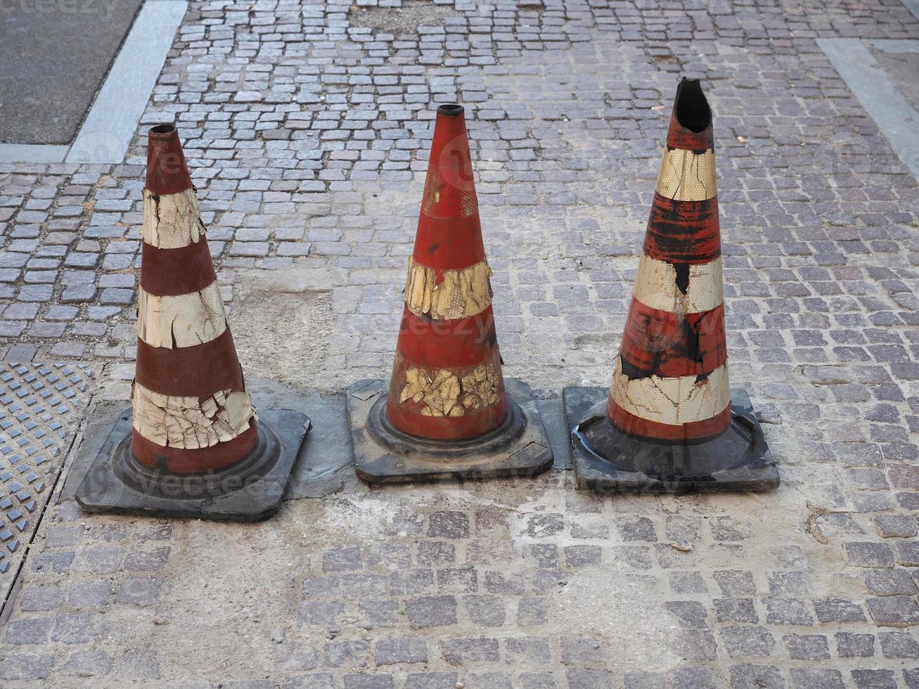 traffic cone sign photo