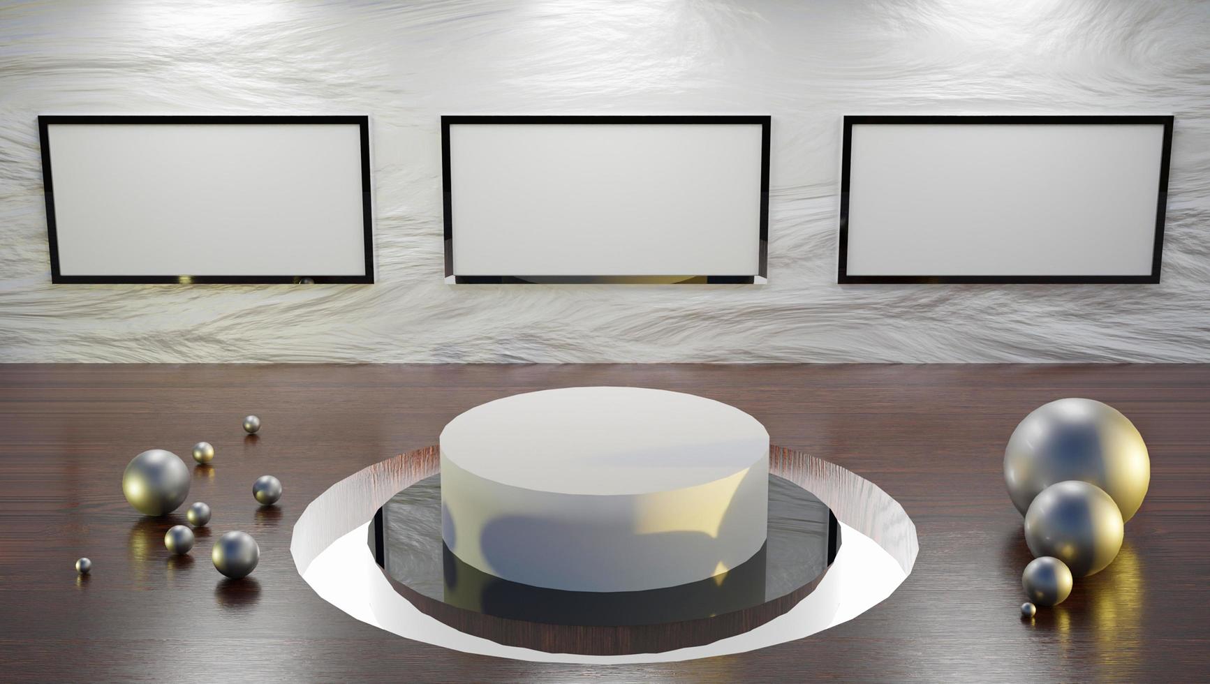 Professional 3d Background for product presentation Free photo