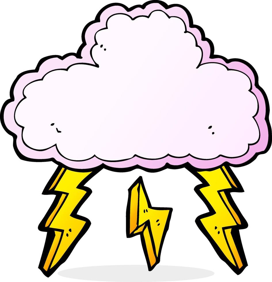 cartoon cloud symbol vector