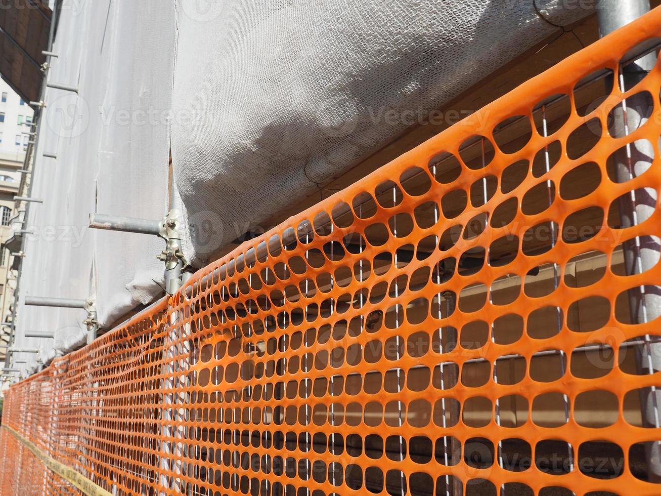scaffolding for construction work photo