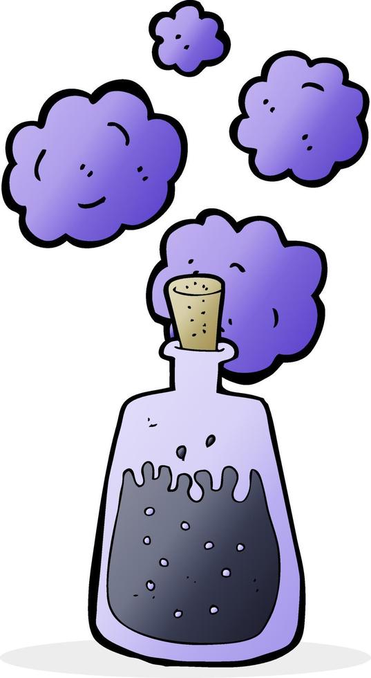 cartoon magic potion vector