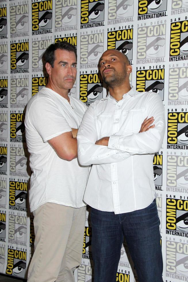 san diego, 25 de julio - rob riggle, keegan-michael key en la línea de prensa del motel bates, comic-con international 2014 en el hilton san diego bayfront el 25 de julio de 2014 en san diego, ca foto