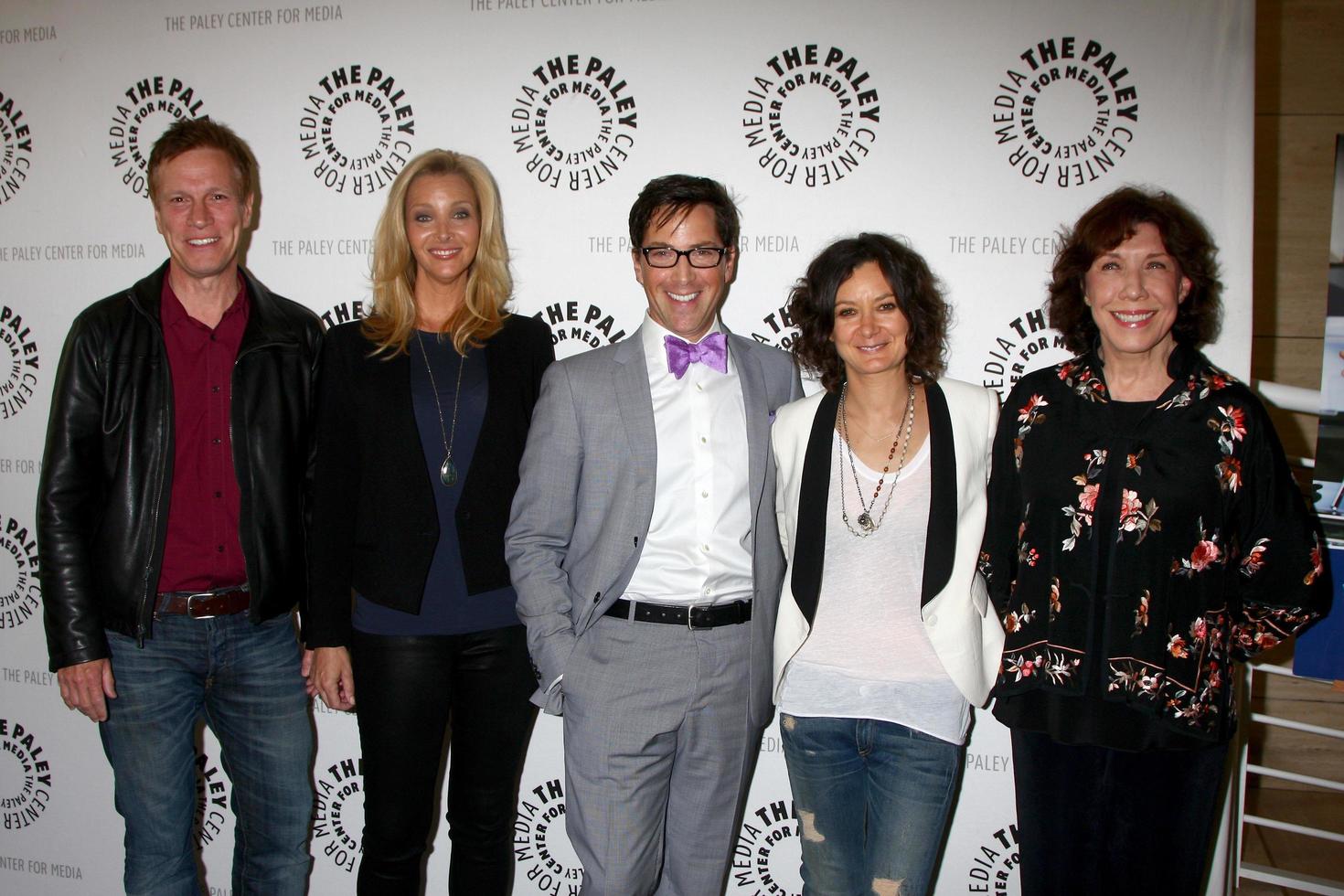 LOS ANGELES, JUL 16 - Don Roos, Lisa Kudrow, Dan Bucatinsky, Sara Gilbert, Lily Tomlin arrives at  An Evening With Web Therapy - The Craze Continues   at the Paley Center for Media on July 16, 2013 in Beverly Hills, CA photo