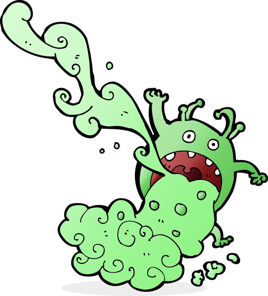 cartoon gross monster vector