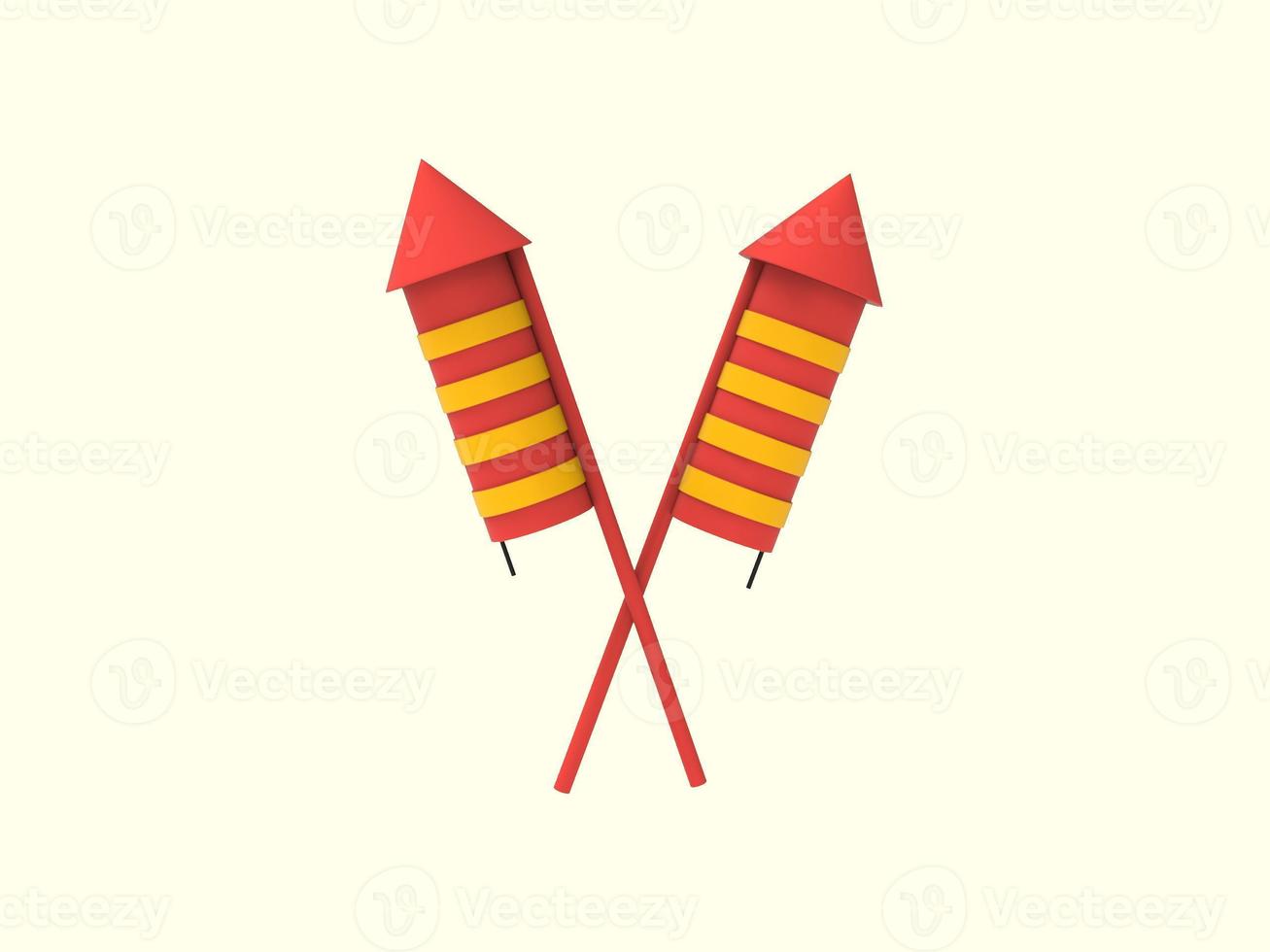 2 Rocket 3d Illustration photo