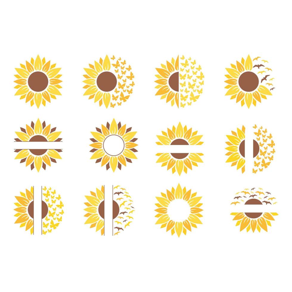 Sunflower Vector Set