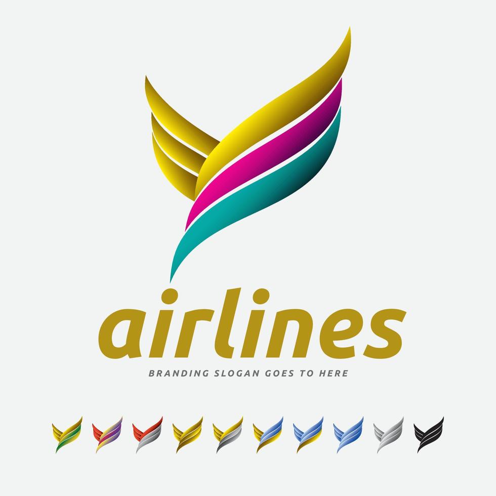 Fly the Air Travel Y Logo vector