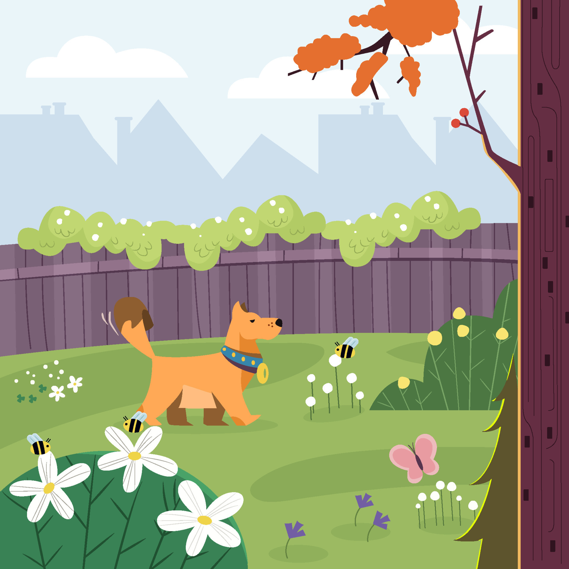 Dog Play In The Backyard Concept 12337803 Vector Art At Vecteezy Dog Play In The Backyard Concept 12337803 Vector Art At Vecteezy