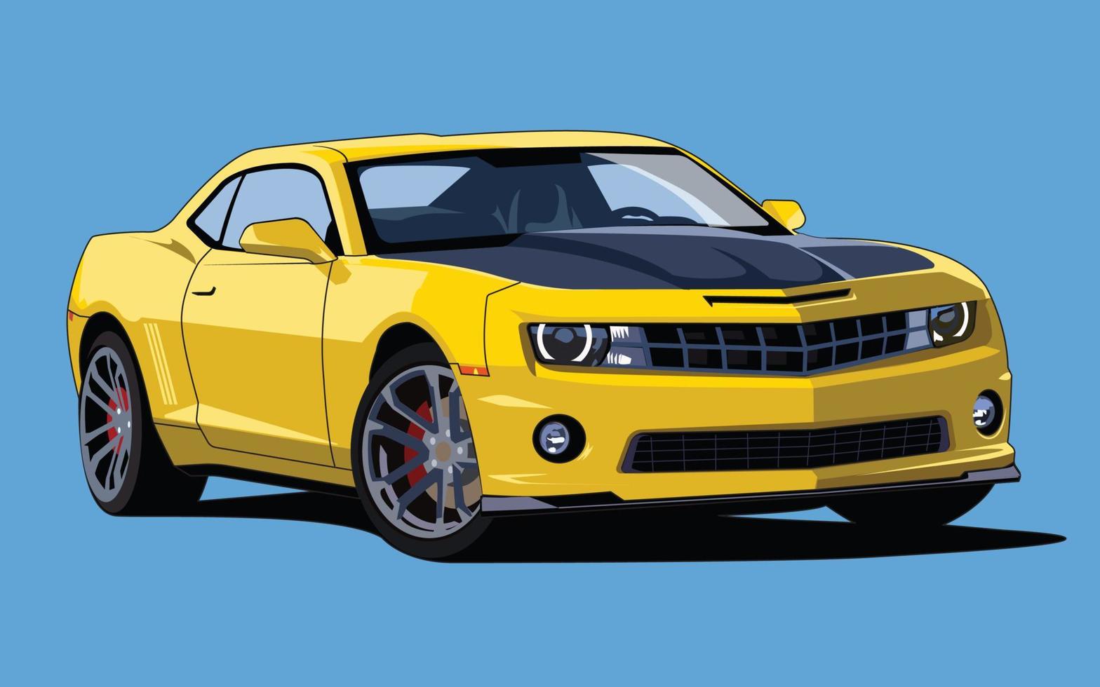nosotros muscle car ilustración vector diseño