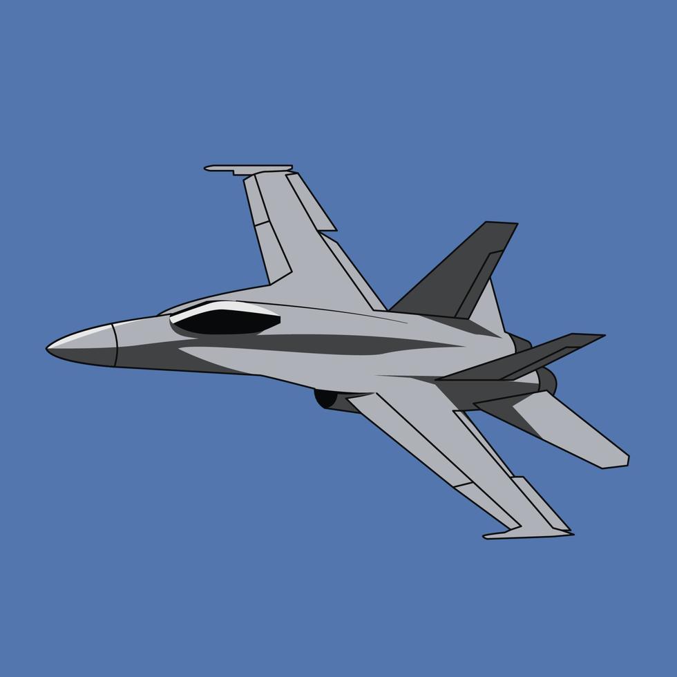 nosotros nato f18 jet fighter ilustración vector diseño