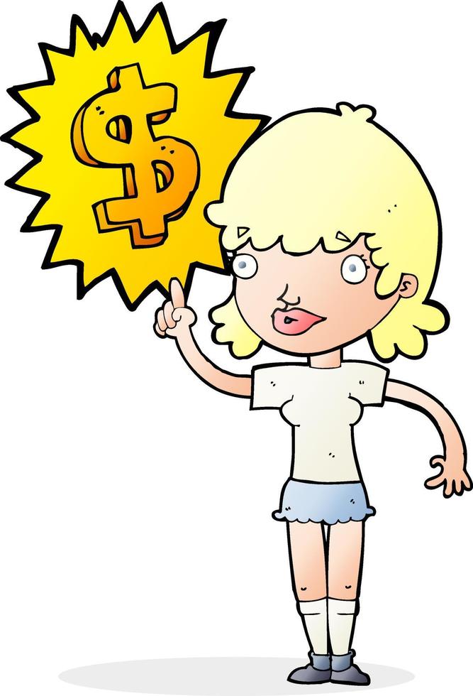making money cartoon vector