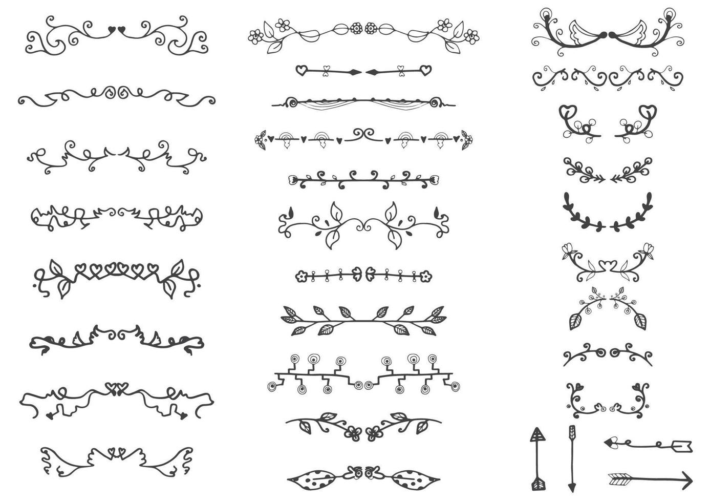 conjunto de vectores de divisor de borde de flor