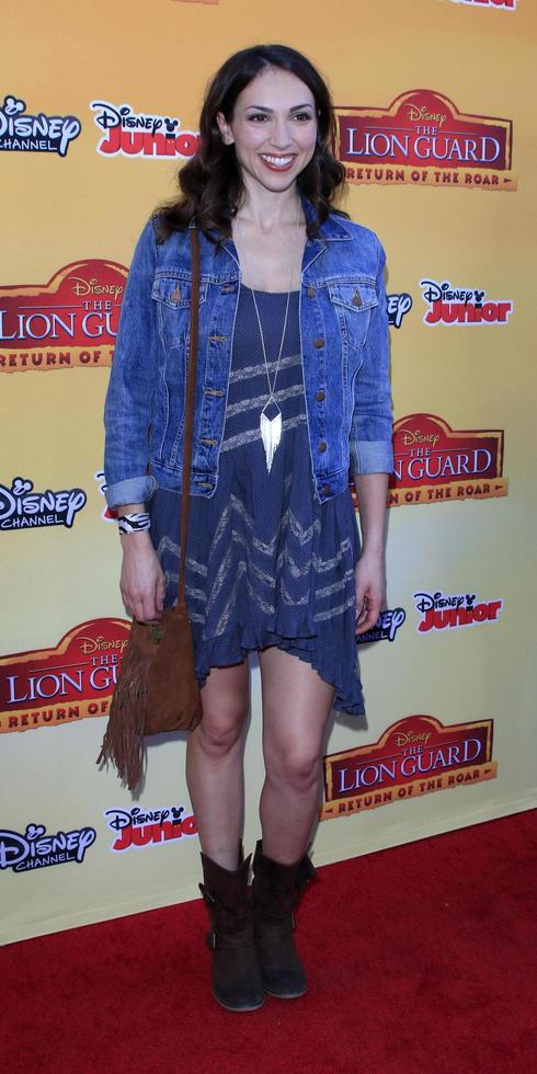 LOS ANGELES, NOV 14 - Eden Riegel at the The Lion Guard - Return Of The Roar Screening at the Walt Disney Studios on November 14, 2015 in Burbank, CA photo