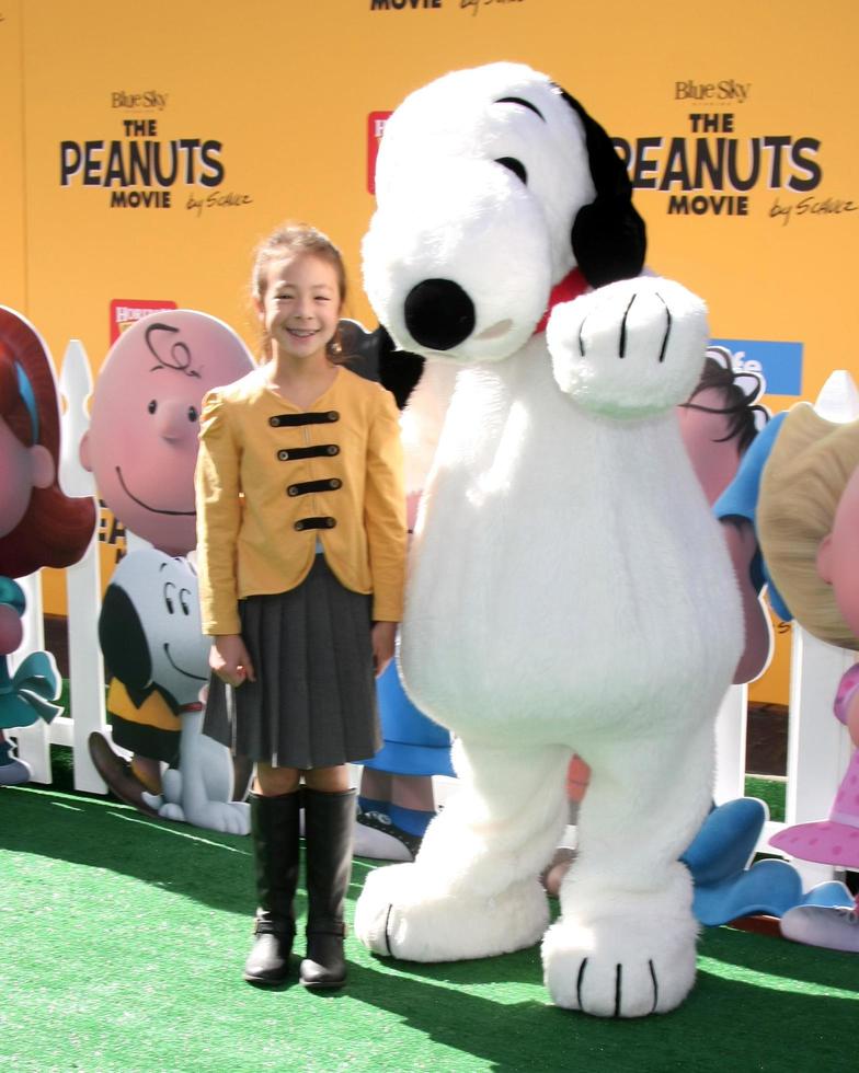 LOS ANGELES, NOV 1 - Aubrey Anderson-Emmons at the The Peanuts Movie Los Angeles Premiere at the Village Theater on November 1, 2015 in Westwood, CA photo