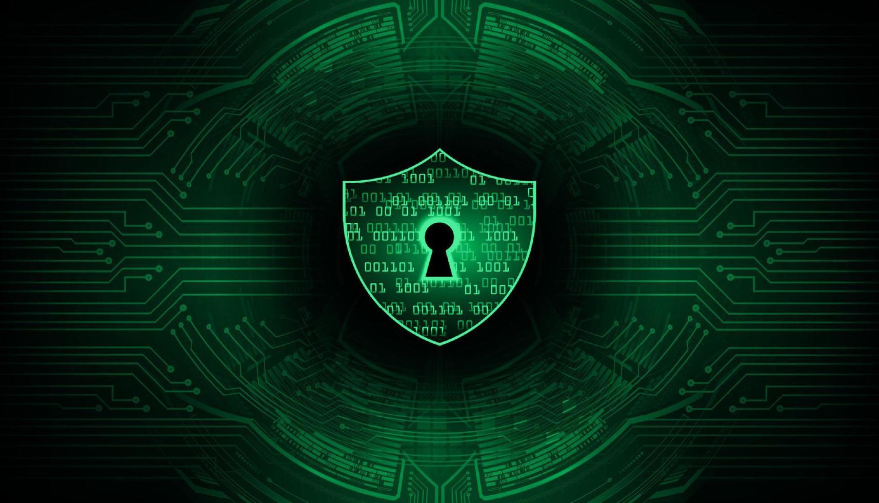 Modern Cyber Security Technology Background with padlock vector
