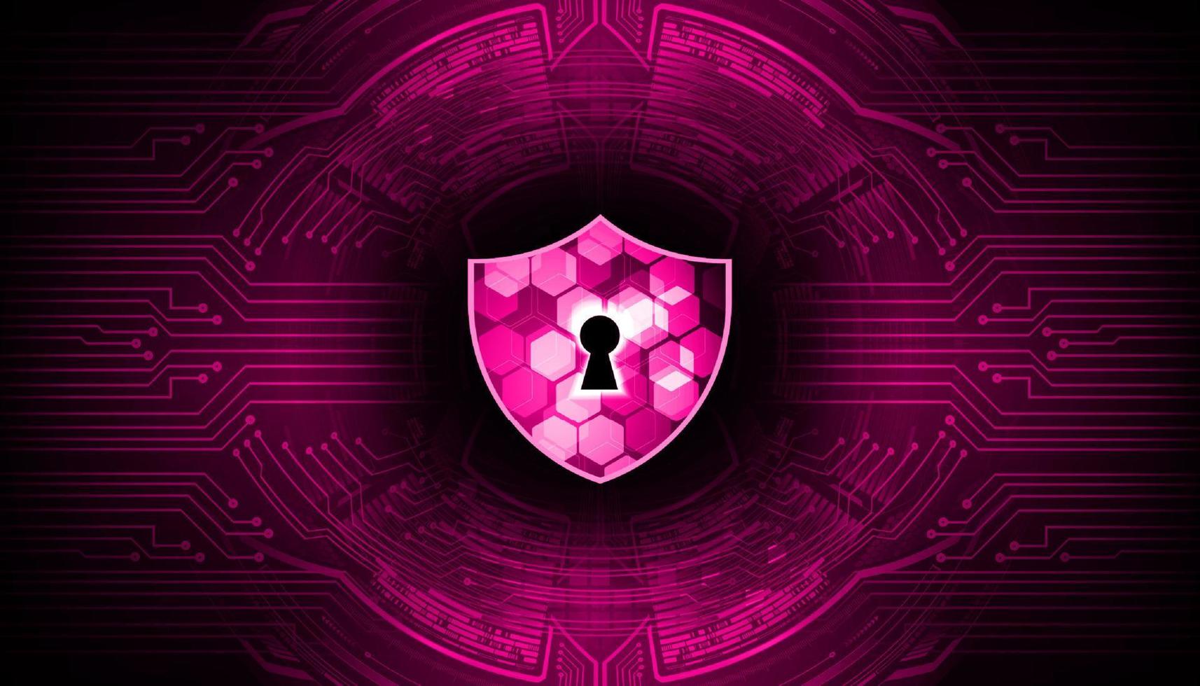 Modern Cyber Security Technology Background with padlock vector