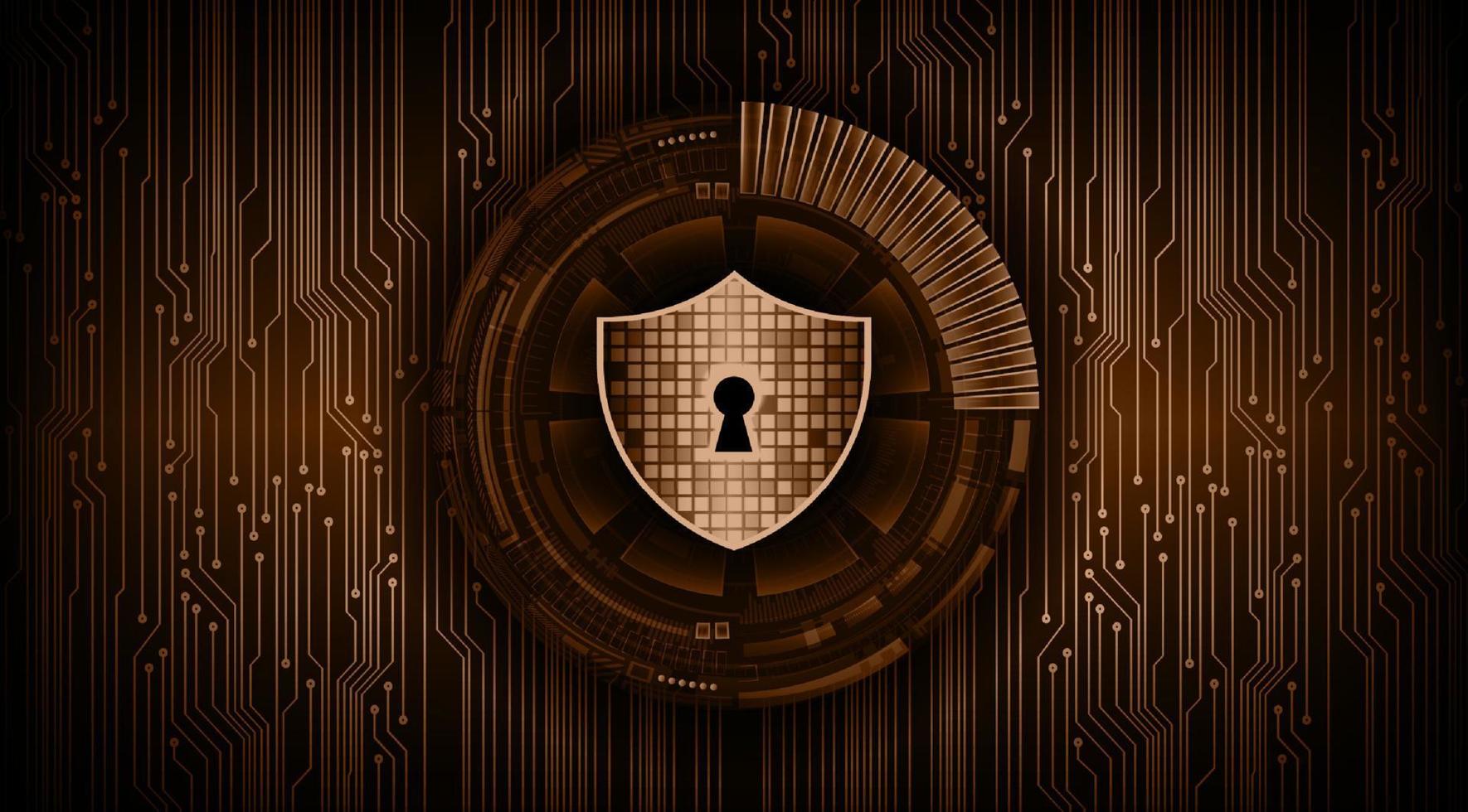 Modern Cyber Security Technology Background with padlock vector