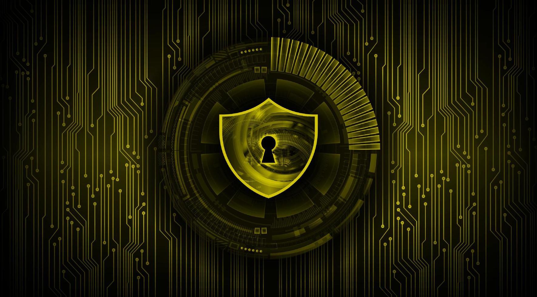 Modern Cyber Security Technology Background with padlock vector