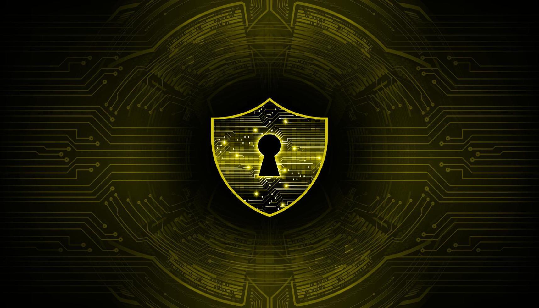 Modern Cyber Security Technology Background with padlock vector