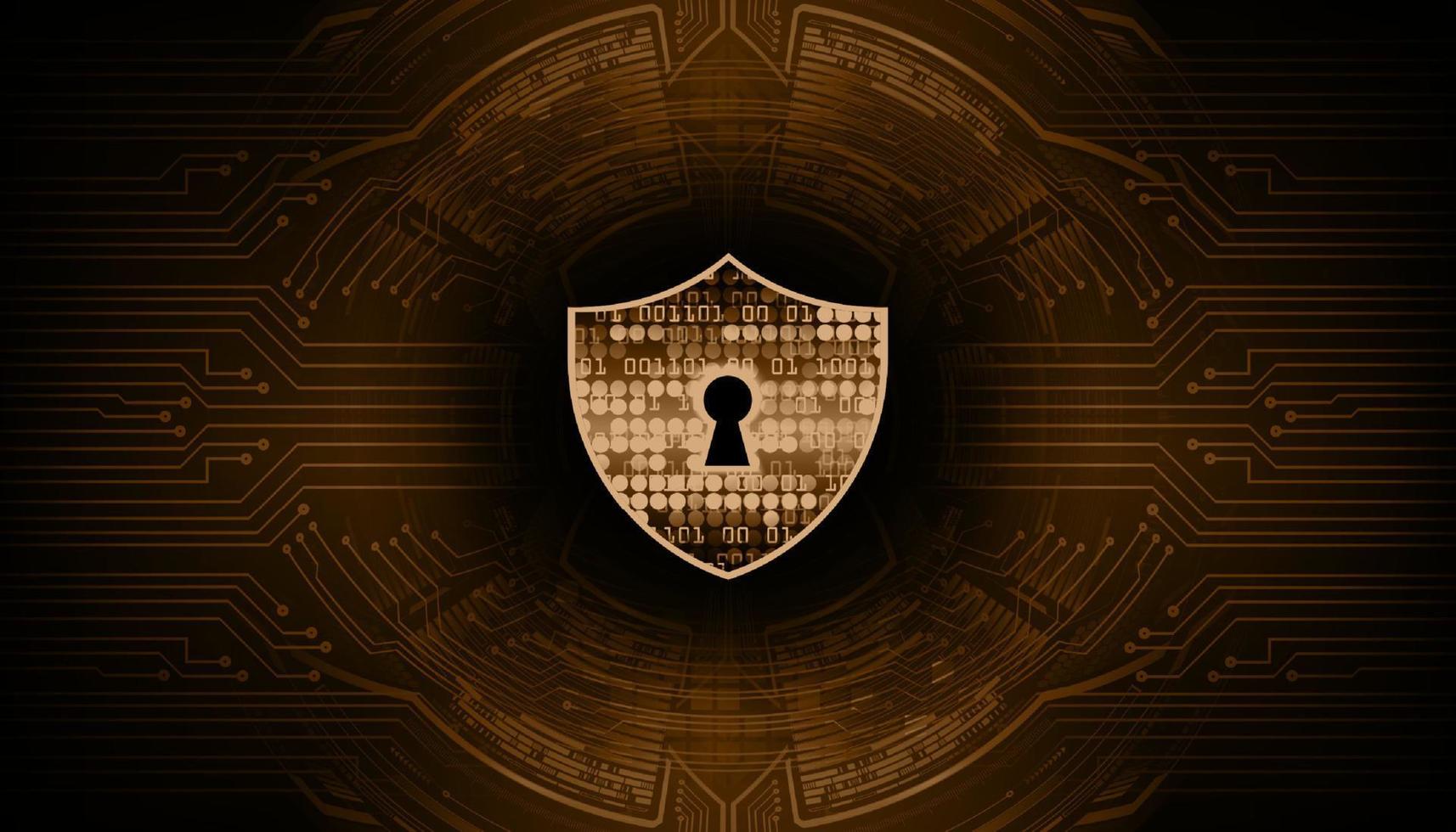 Modern Cyber Security Technology Background with padlock vector