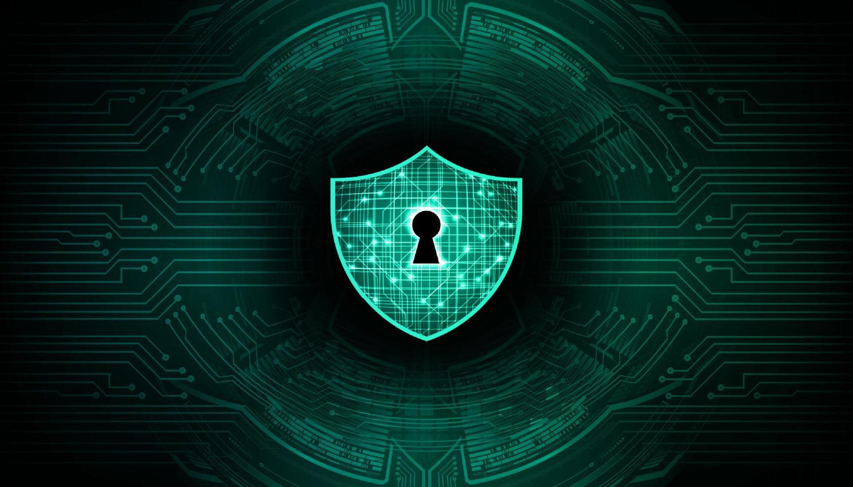 Modern Cyber Security Technology Background with padlock vector