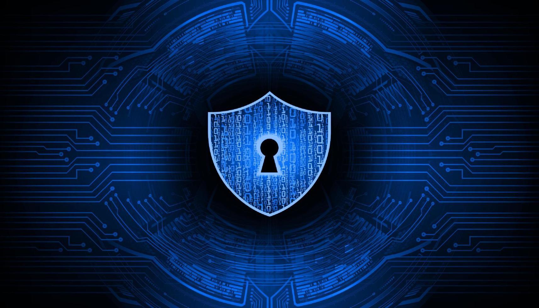 Modern Cyber Security Technology Background with padlock vector