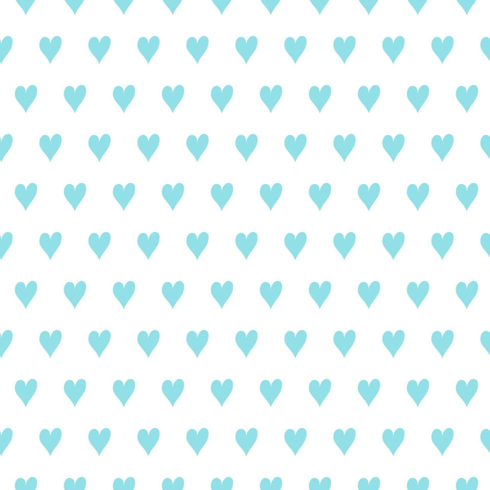 Cute seamless hand-drawn patterns. Stylish modern vector patterns with blue hearts. Funny Infantile Repetitive Print