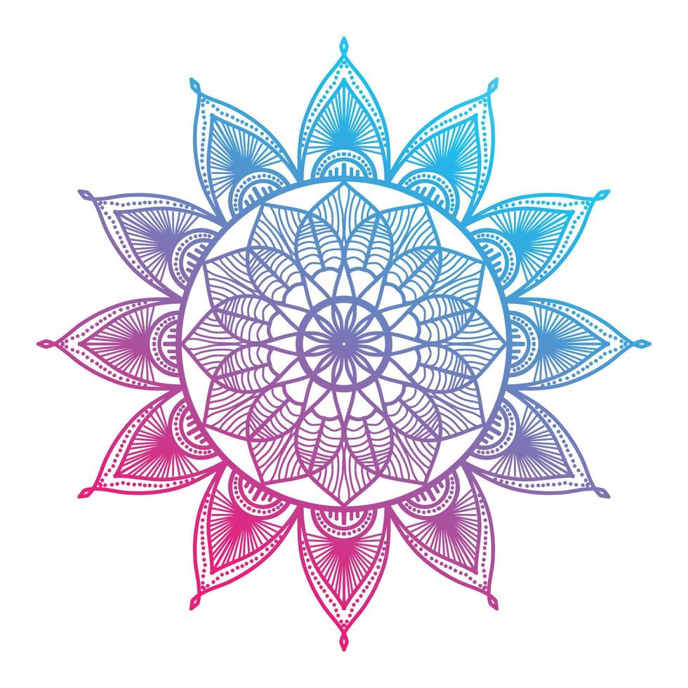 mandala de color degradado, fondo de diseño de mandala, diseño de mandala, diseño de papel tapiz de arte de libro de colores de patrón de mandala, patrón de mosaico, tarjeta de felicitación, diseño de mandala de conjunto, negro, diseño de mandala vector