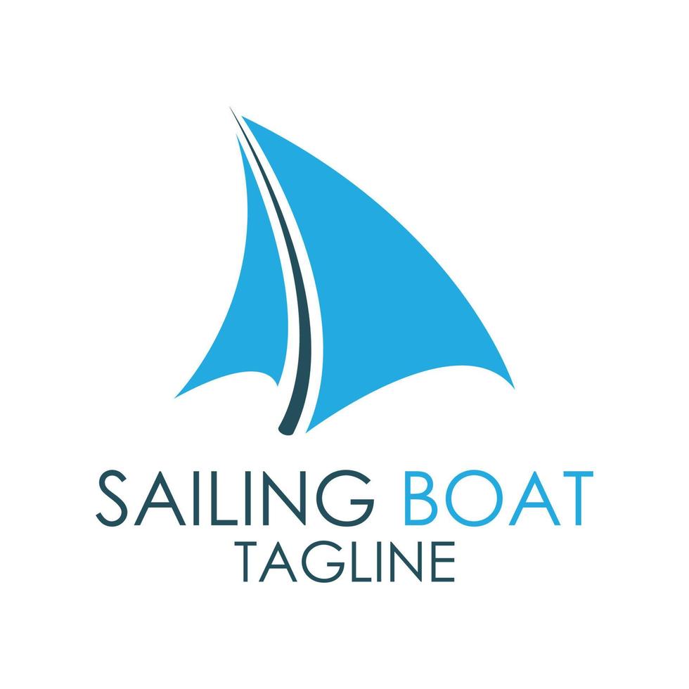 Sailing boat, Daily cruises, sea travel, vector logo-icon