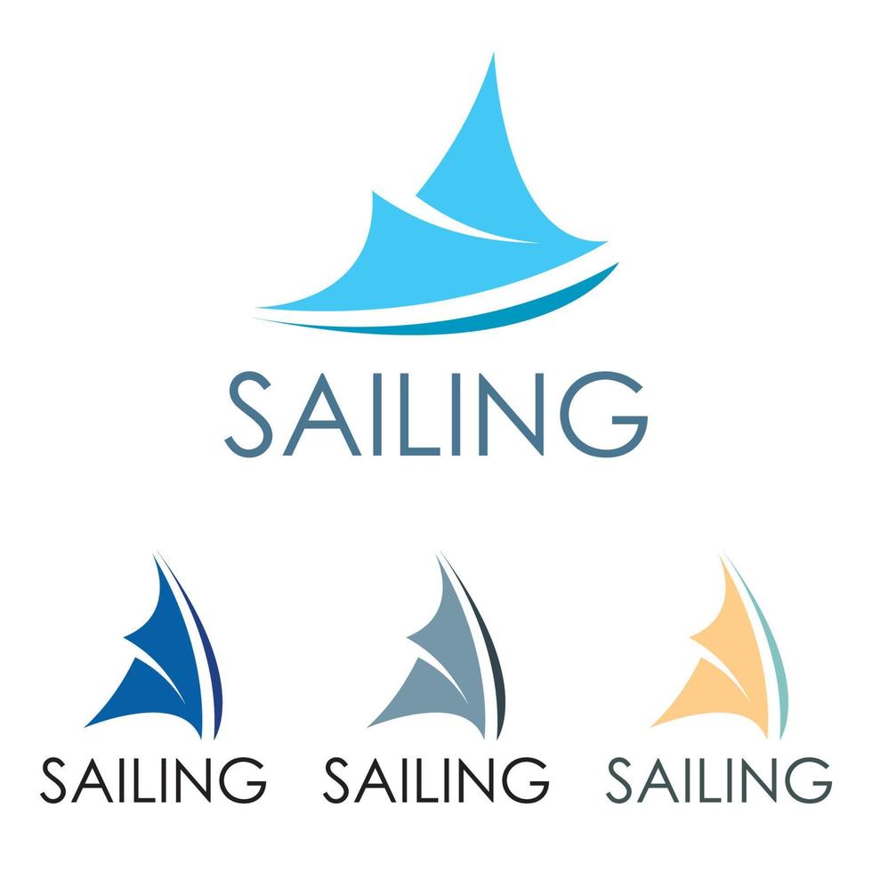 Sailing boat, Daily cruises, sea travel, vector logo-icon