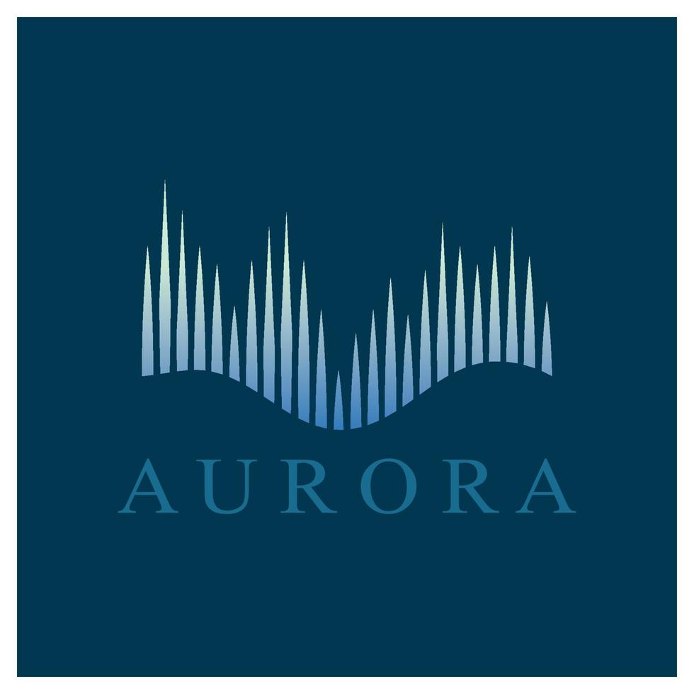 aurora logo design icon illustration vector template