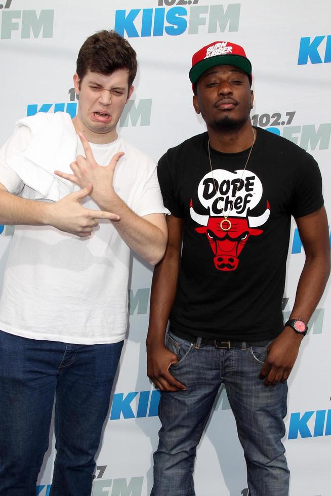 LOS ANGELES, MAY 12 - Chiddy Bang
 arrives at the Wango Tango Concert at The Home Depot Center on May 12, 2012 in Carson, CA photo