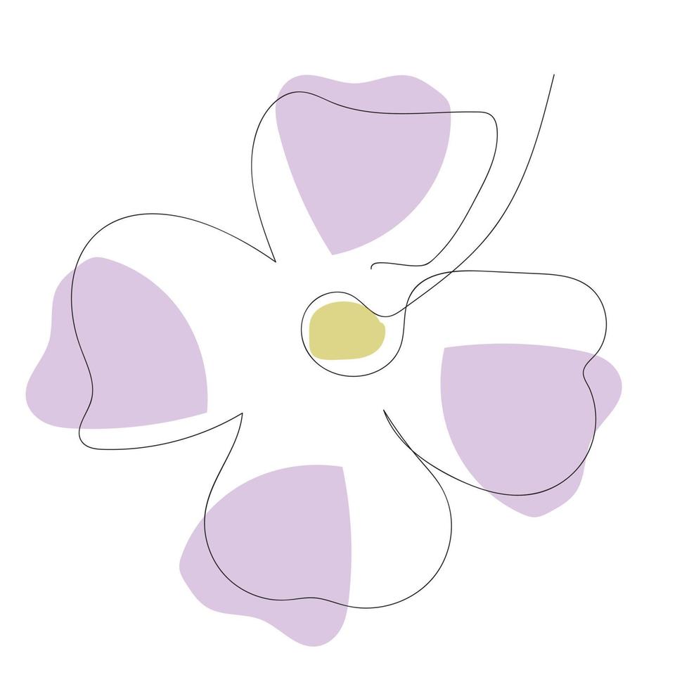 Flower vector line art design