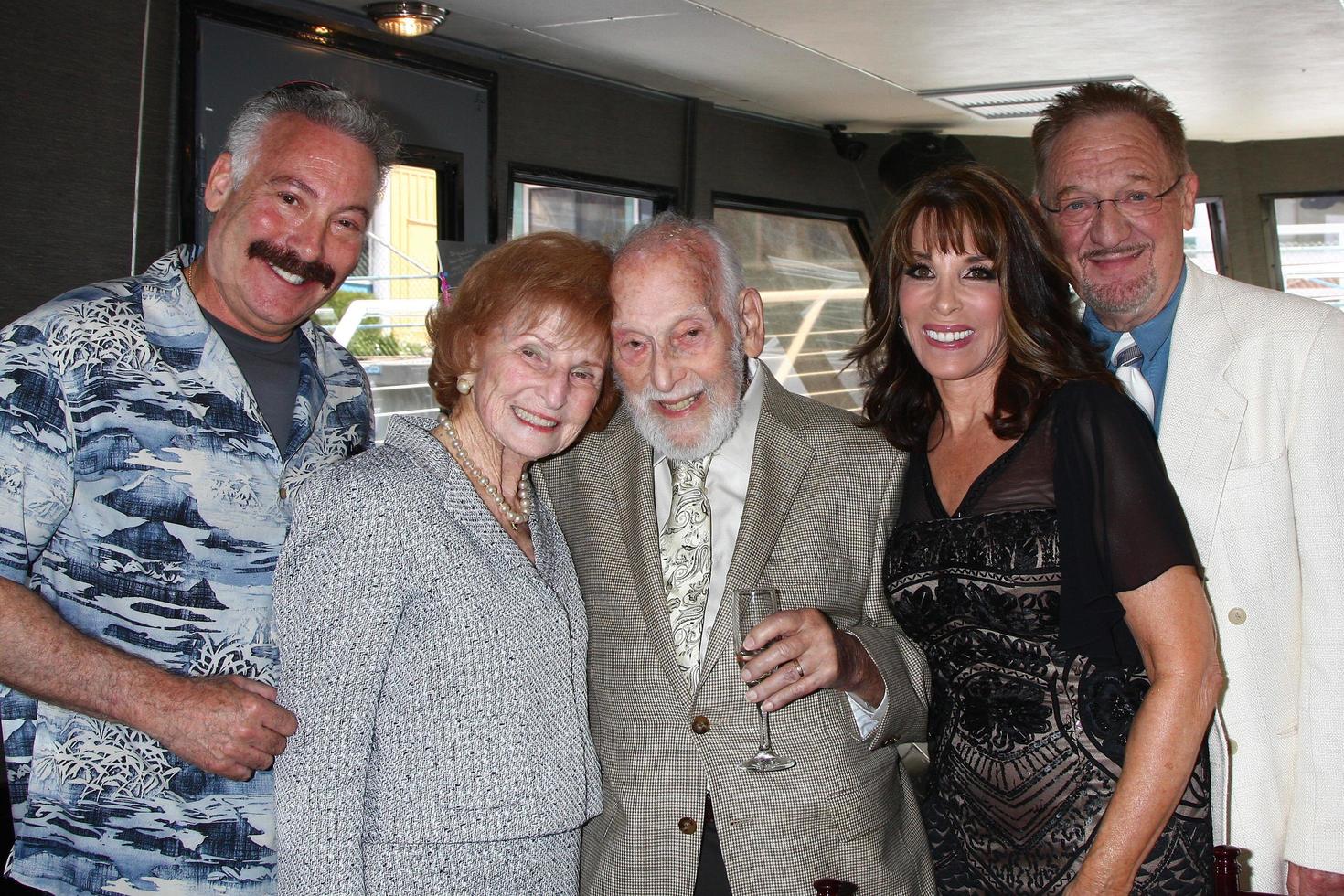 LOS ANGELES, APR 21 - Randy Wolveck, Molly and Ralph Wolveck, Kate and Ron Linder at the Wolveck 70th Anniversary Celebration at the Dream On Yacht at Fisherman s Village Marina on April 21, 2013 in Marina Del Rey, CA photo