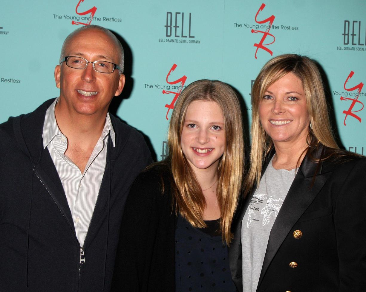 LOS ANGELES, MAR 18 - Bill Bell Jr, Sabrina Bell, Maria Arena Bell arriving at The Young and the Restless 38th Anniversary Party Hosted by The Bell Family at Avalon Hotel on March 18, 2011 in Beverly HIlls, CA photo