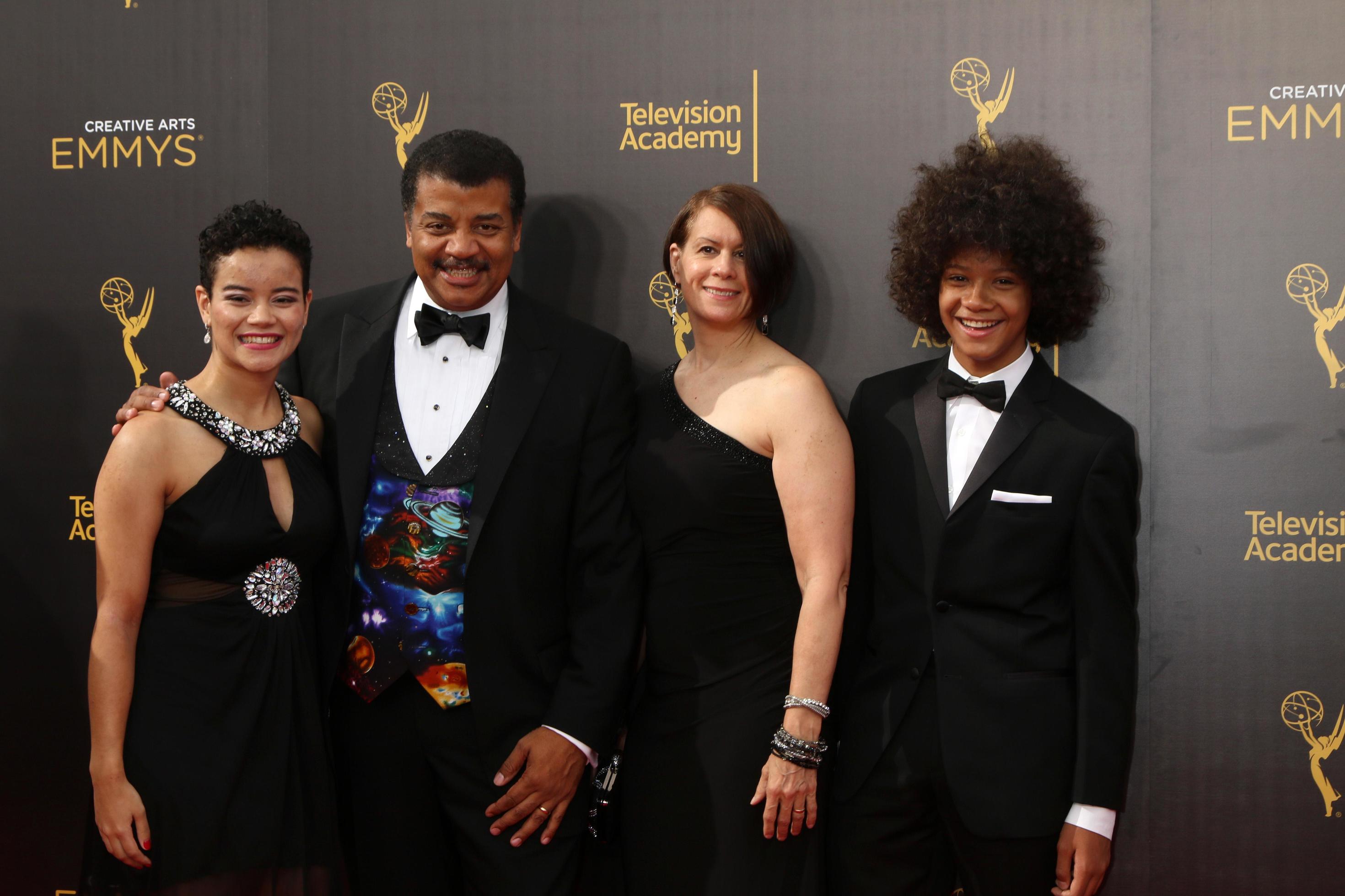 LOS ANGELES, SEP 11 Miranda Tyson, Neil deGrasse Tyson, Alice Tyson