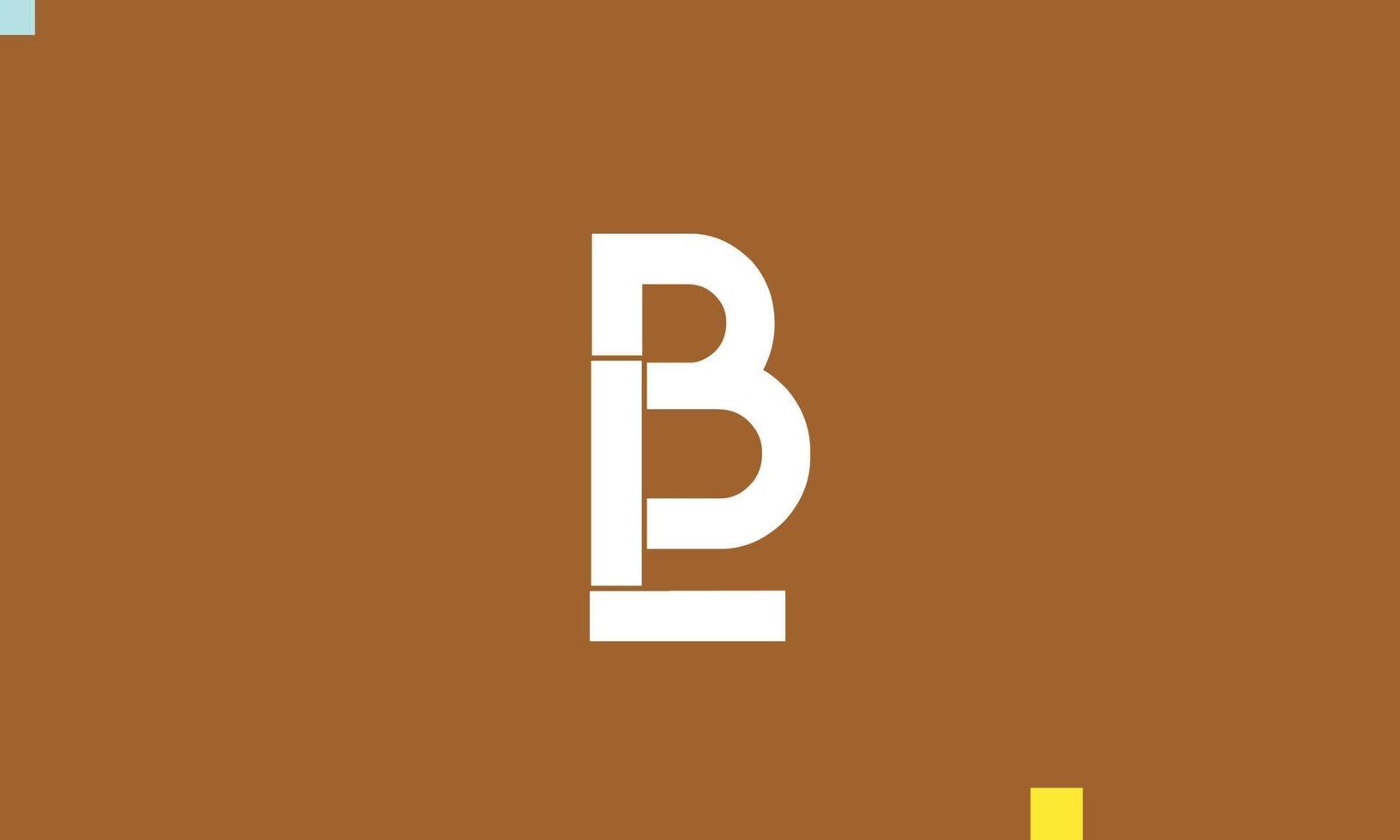 lb alfabeto letras iniciales monograma logo vector
