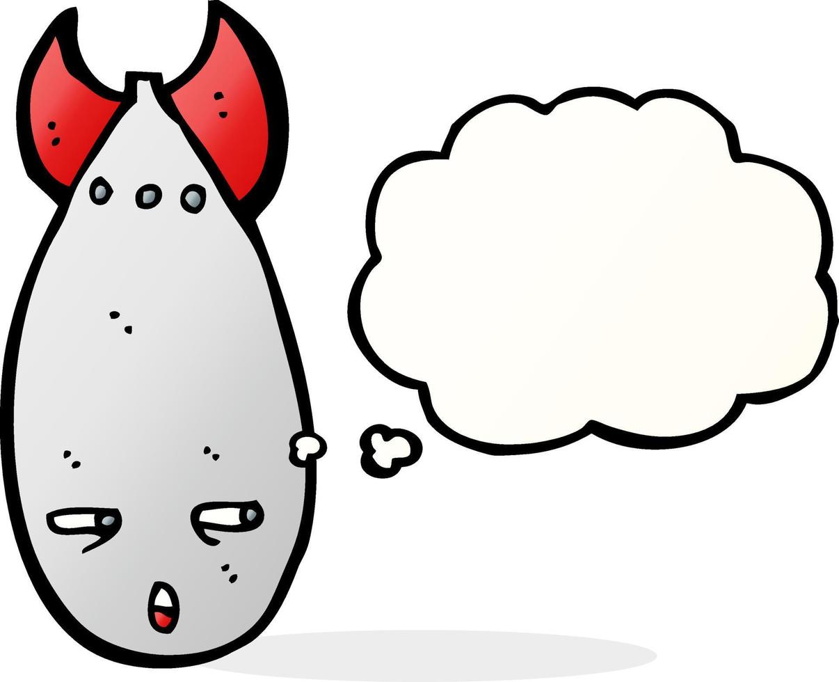 cartoon bomb with thought bubble vector